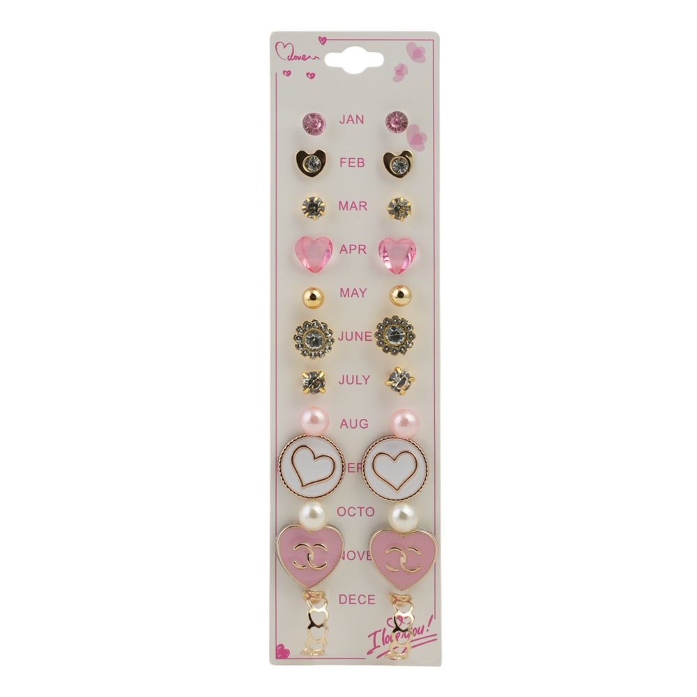 Girls Tops Card pack Of 12, Girls Earrings & Tops, Chase Value, Chase Value
