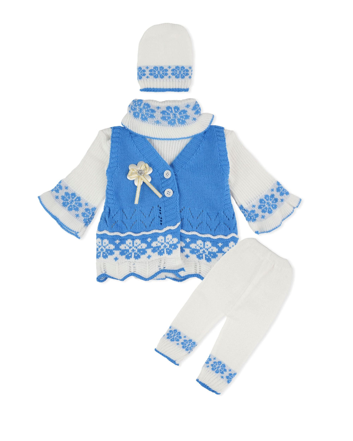 Newborn Girls Irani Suit – 4 Piece Set, Newborn Girls Sets & Suits, Chase Value, Chase Value