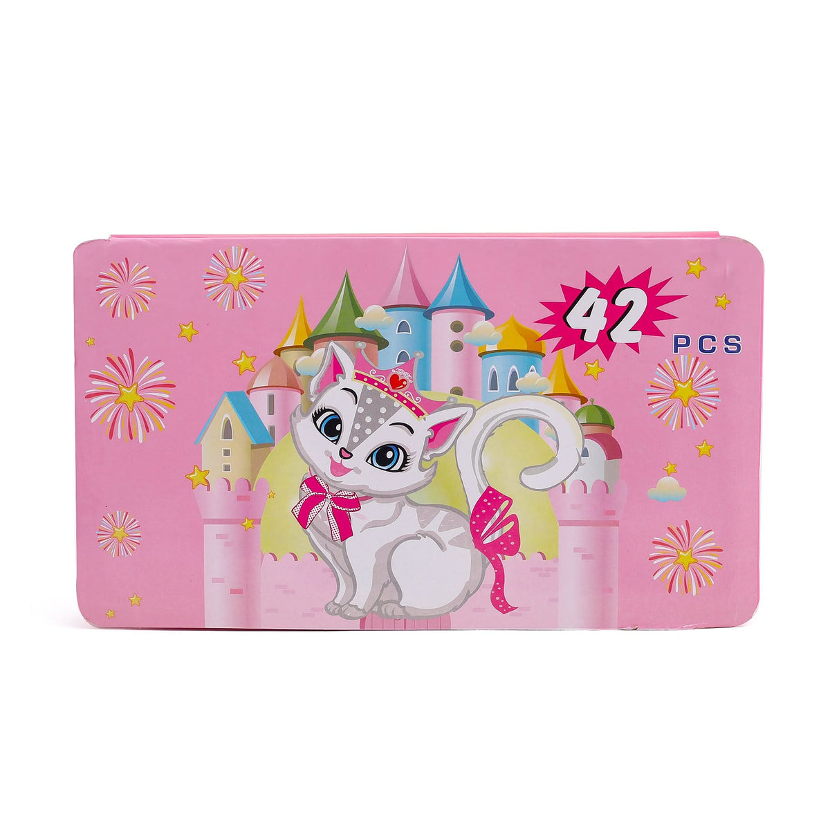 Color Kit Pack of 42 - Pink, Stationary Pouch & Box, Chase Value, Chase Value