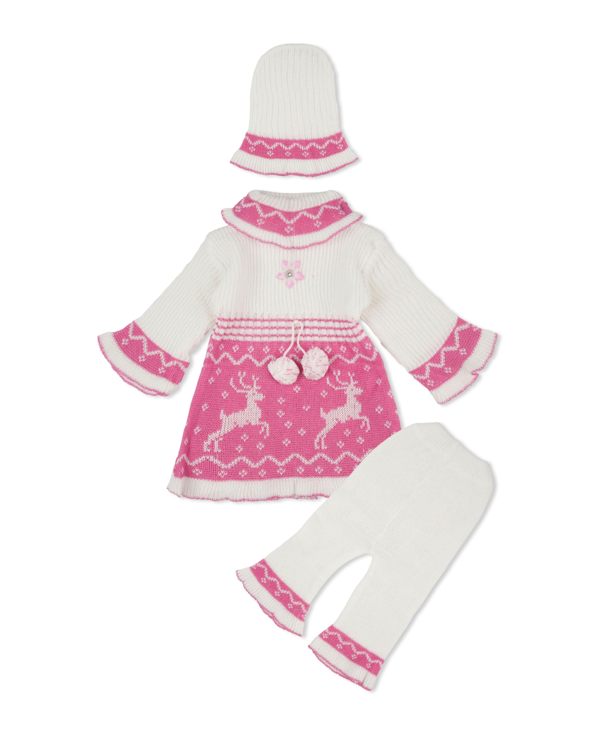 Newborn Girls Irani Suit 3 Piece Set, Newborn Girls Sets & Suits, Chase Value, Chase Value