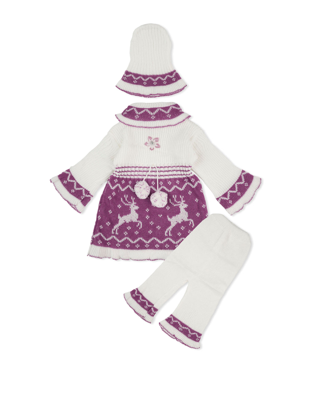 Newborn Girls Irani Suit 3 Piece Set, Newborn Girls Sets & Suits, Chase Value, Chase Value