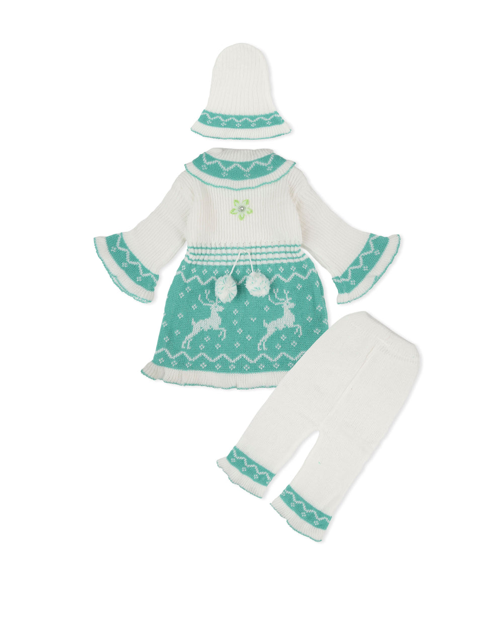 Newborn Girls Irani Suit 3 Piece Set, Newborn Girls Sets & Suits, Chase Value, Chase Value