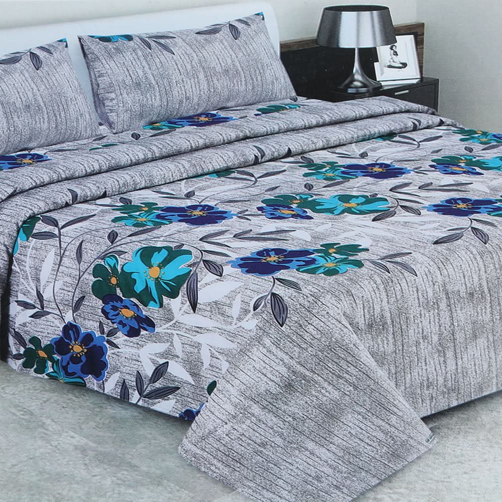 Double Bedsheet 3Pcs - Multi Color, Double Size Bed Sheet, Chase Value, Chase Value