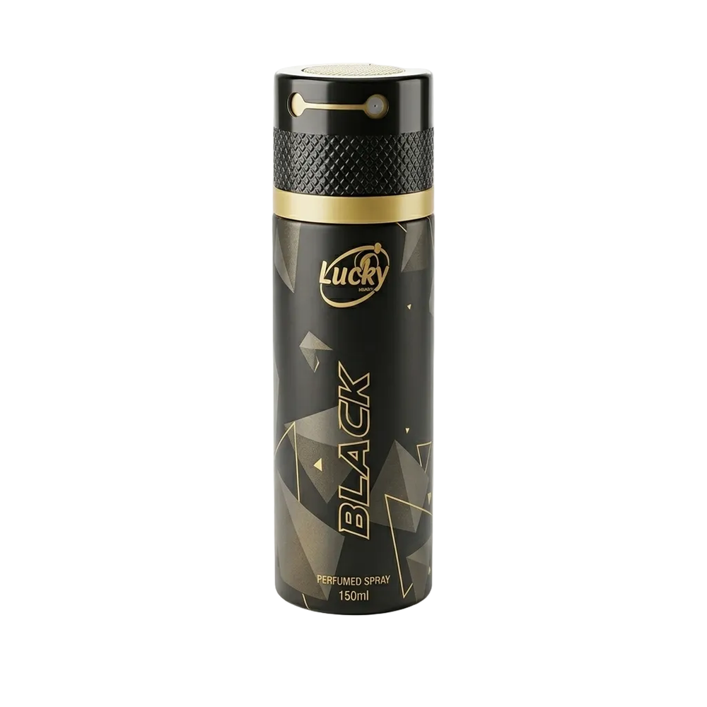 Lucky Black Body Spray 150ML, Men Body Spray & Mist, Chase Value, Chase Value