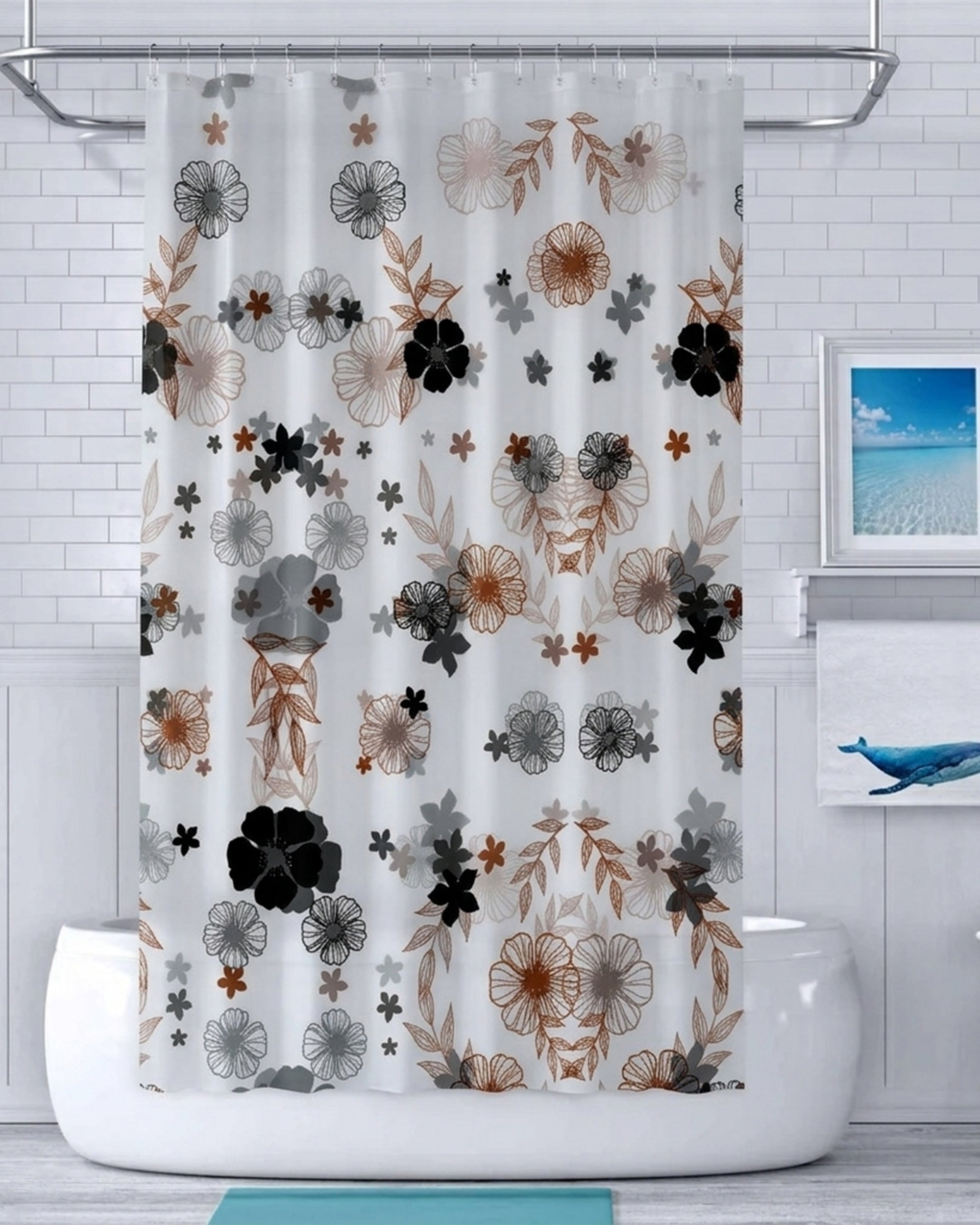 PEVA Shower Curtain 180 x 200