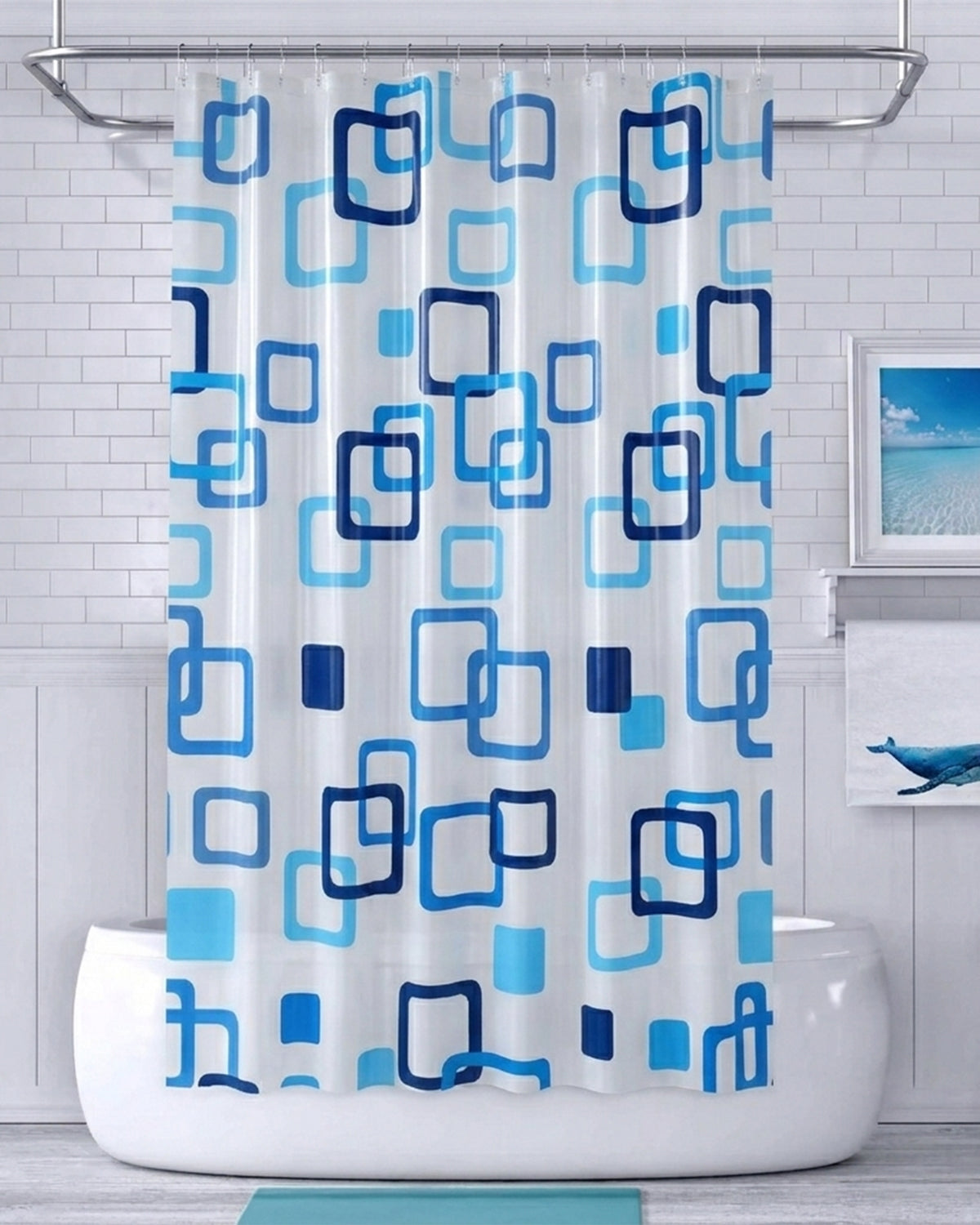 PEVA Shower Curtain 180 x 180