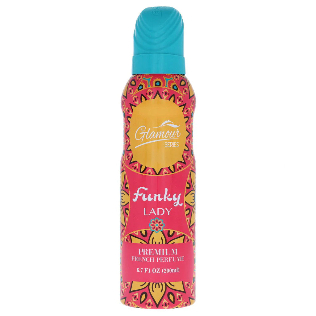 Glamour Series Funky Lady Premium French Perfume - 200ml, Women Body Spray & Mist, Glamour, Chase Value