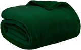 Mansion Solid Flannel Single Compact Throw - Green, Blanket, Chase Value, Chase Value