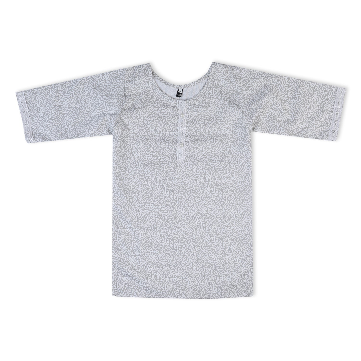 Girls Cotton 2Pcs Shalwar Suit - Grey & White, Girls Shalwar Kameez, Chase Value, Chase Value