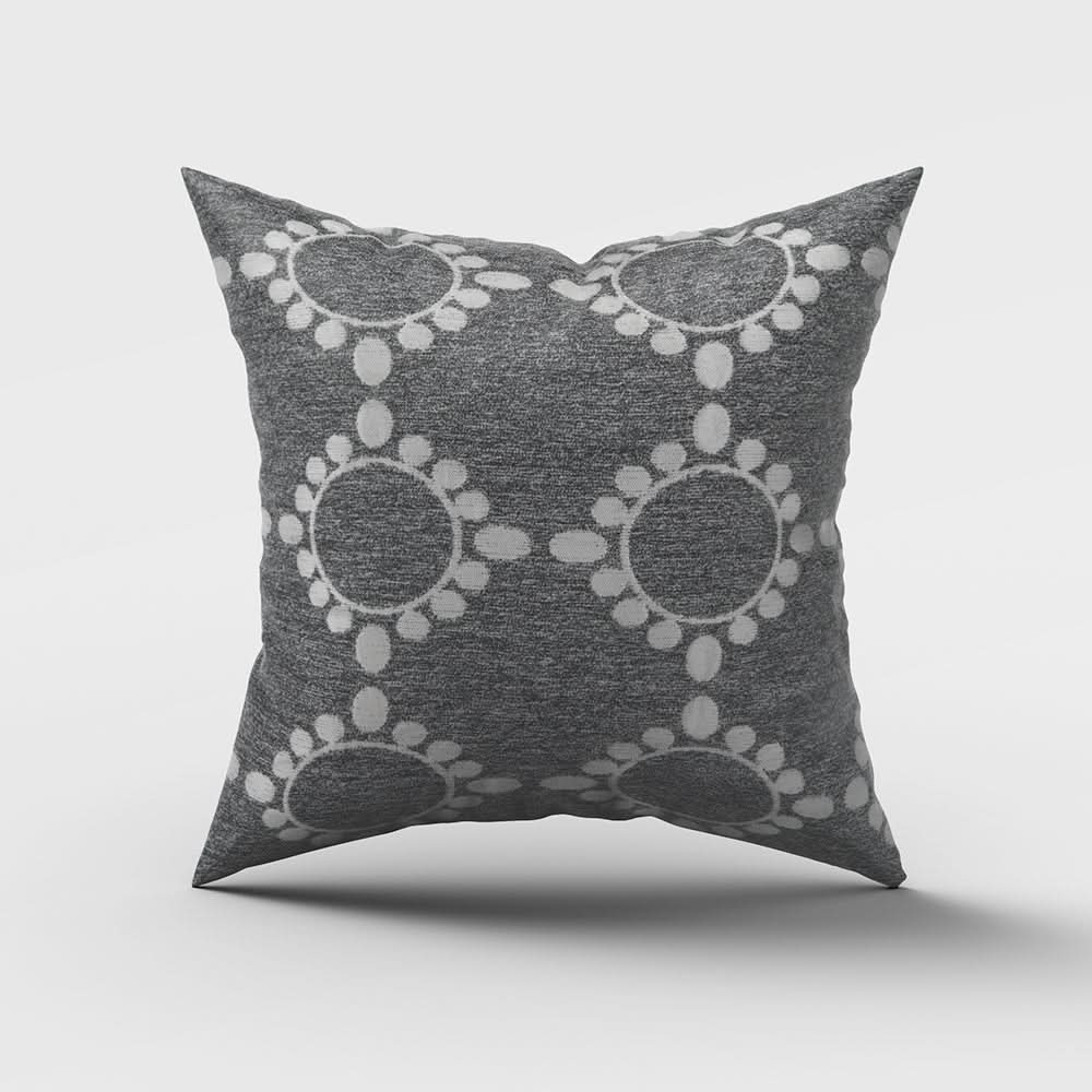 Jacquard Cushion - Grey, Cushions & Pillows, Chase Value, Chase Value