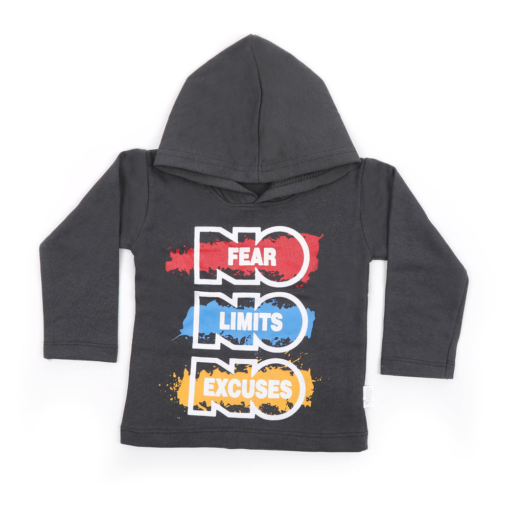 Boys Full Sleeves Hoodie - Grey, Boys Hoodies & Sweat Shirts, Chase Value, Chase Value