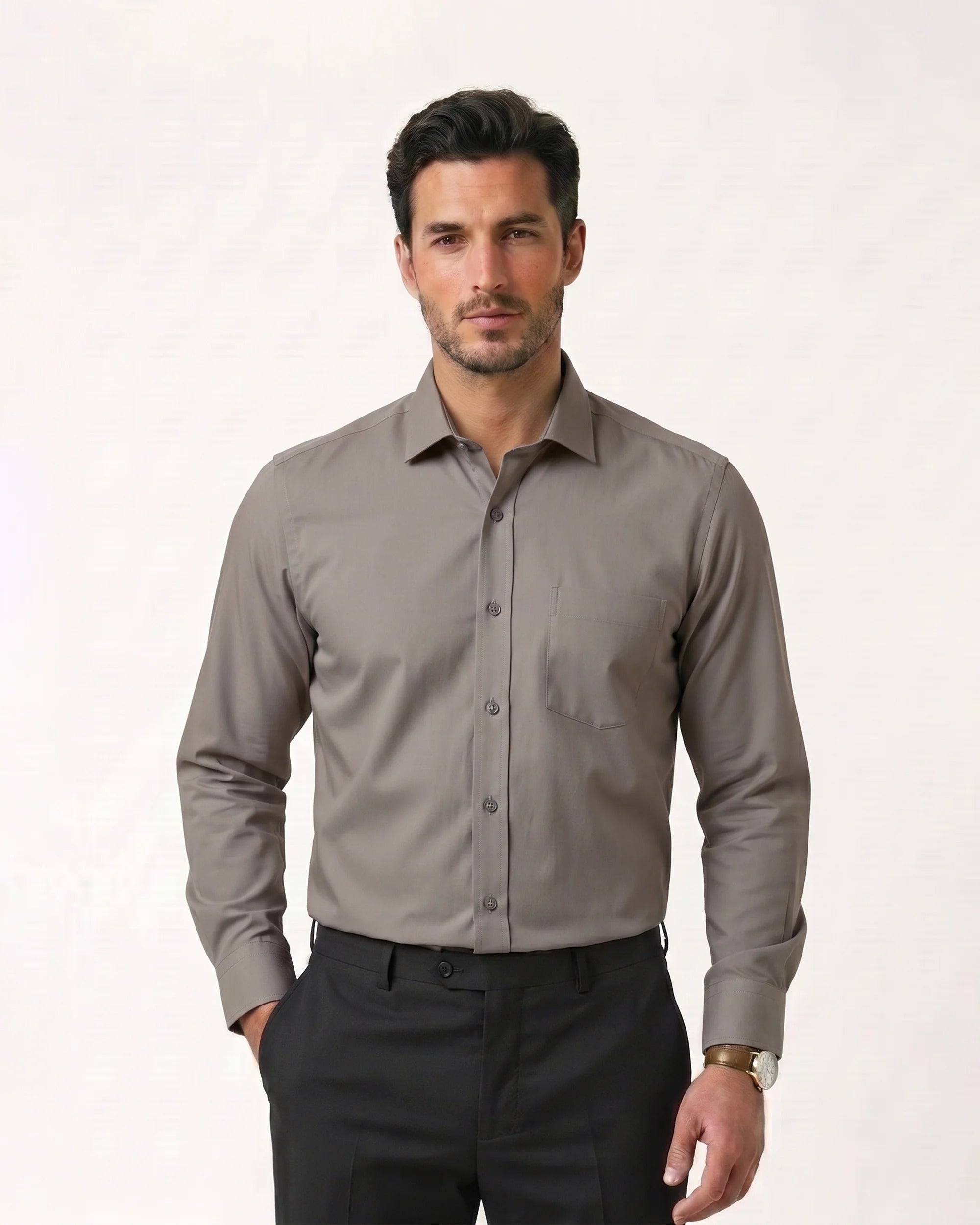 Eminent Men's Plain Formal Shirt