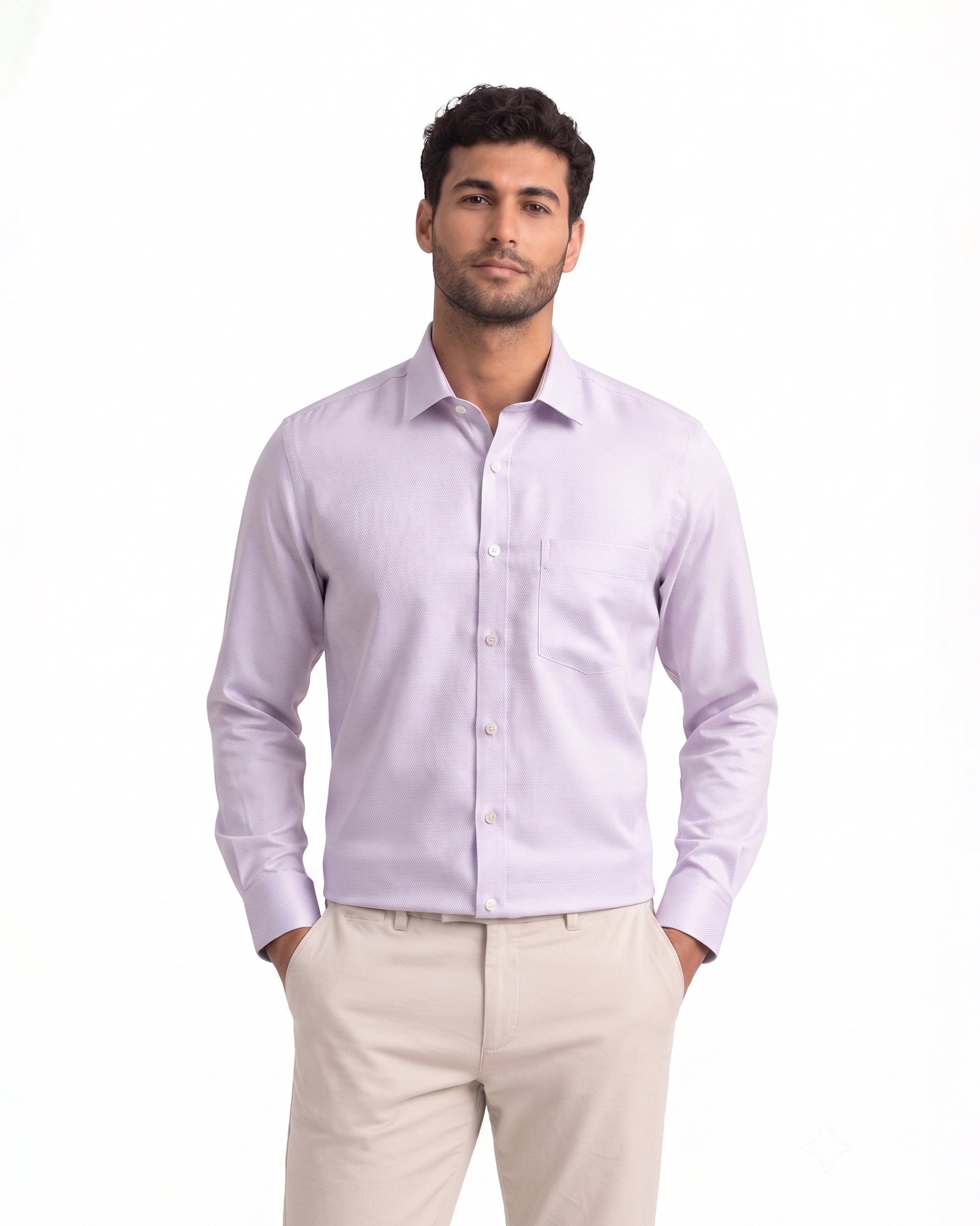 Eminent Men's Formal Dobby Shirt