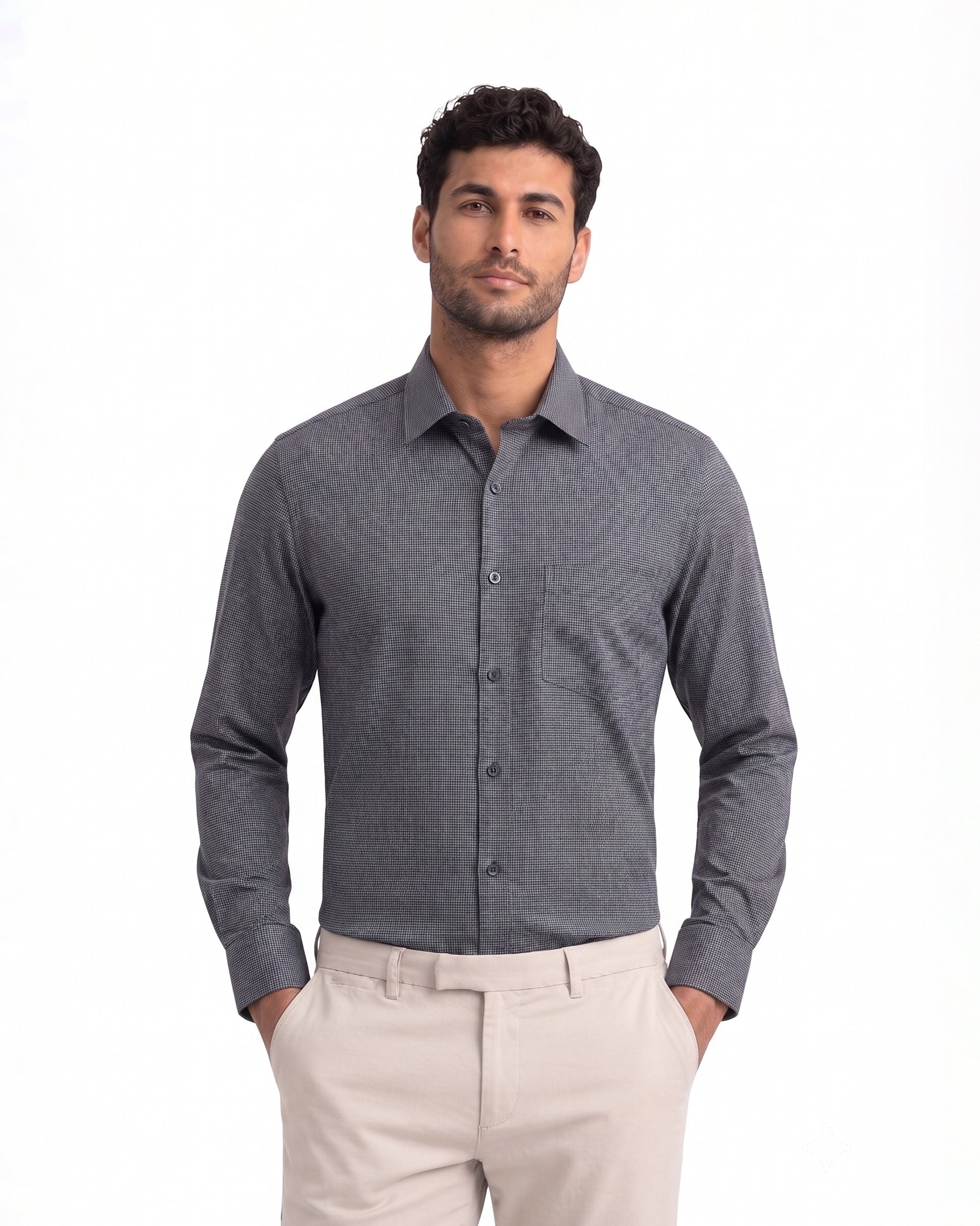 Eminent Men's Formal Dobby Shirt
