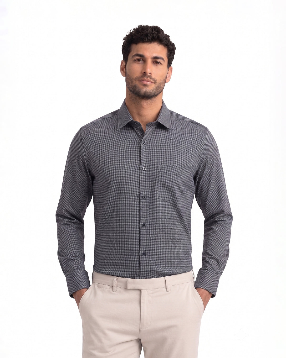 Eminent Men's Formal Dobby Shirt