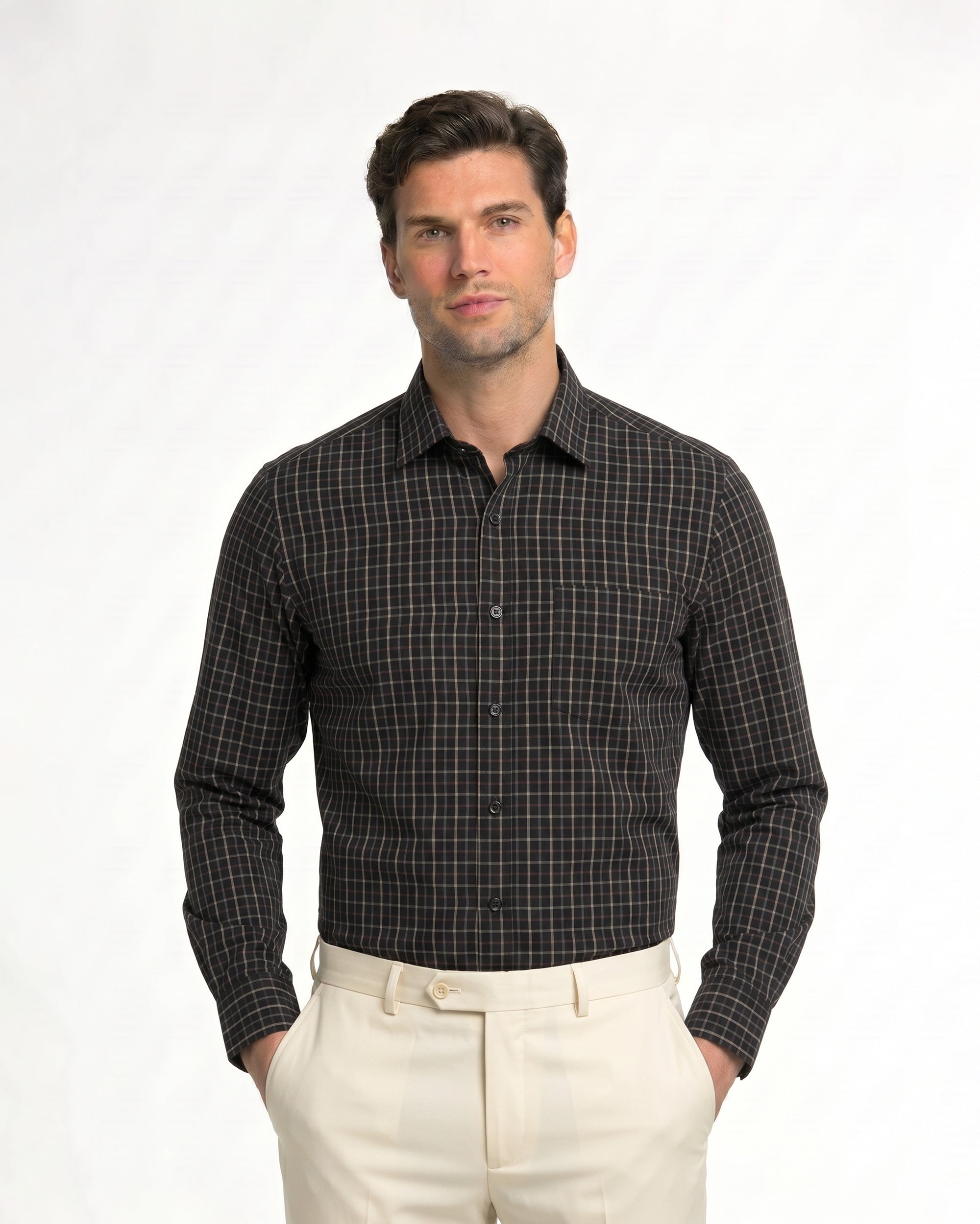 Eminent Men’s Formal Check Shirt