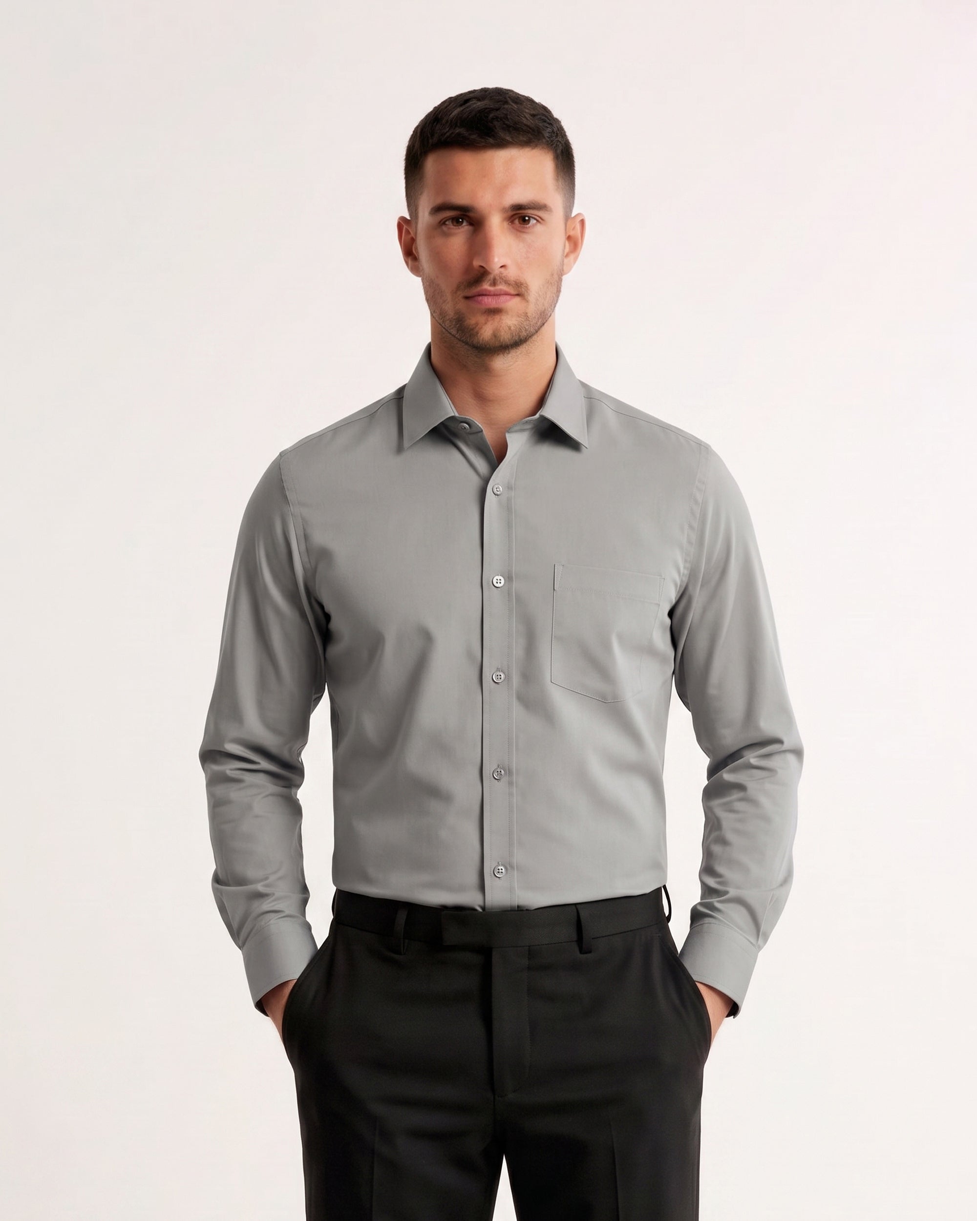 Eminent Men's Formal Plain Shirt