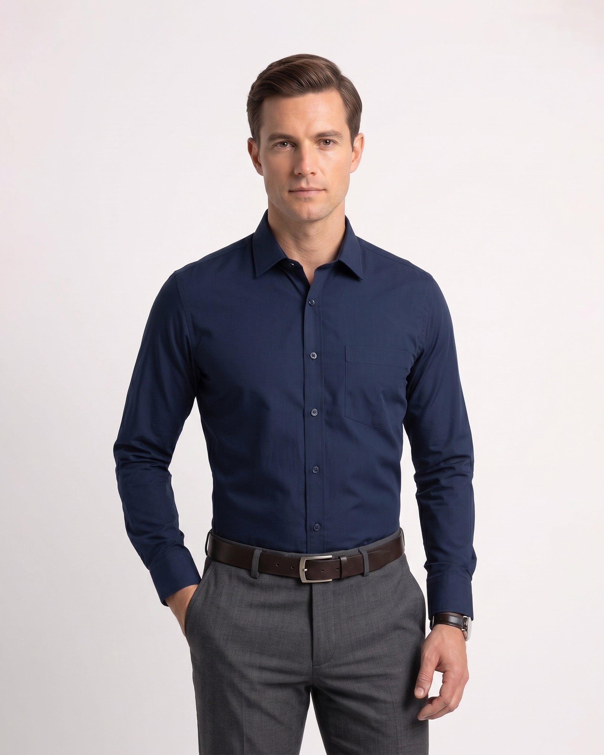 Eminent Men's Formal Dobby Shirt