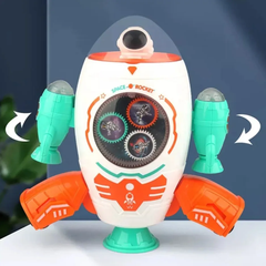 Rotating Space Rocket Educational Toys for kids