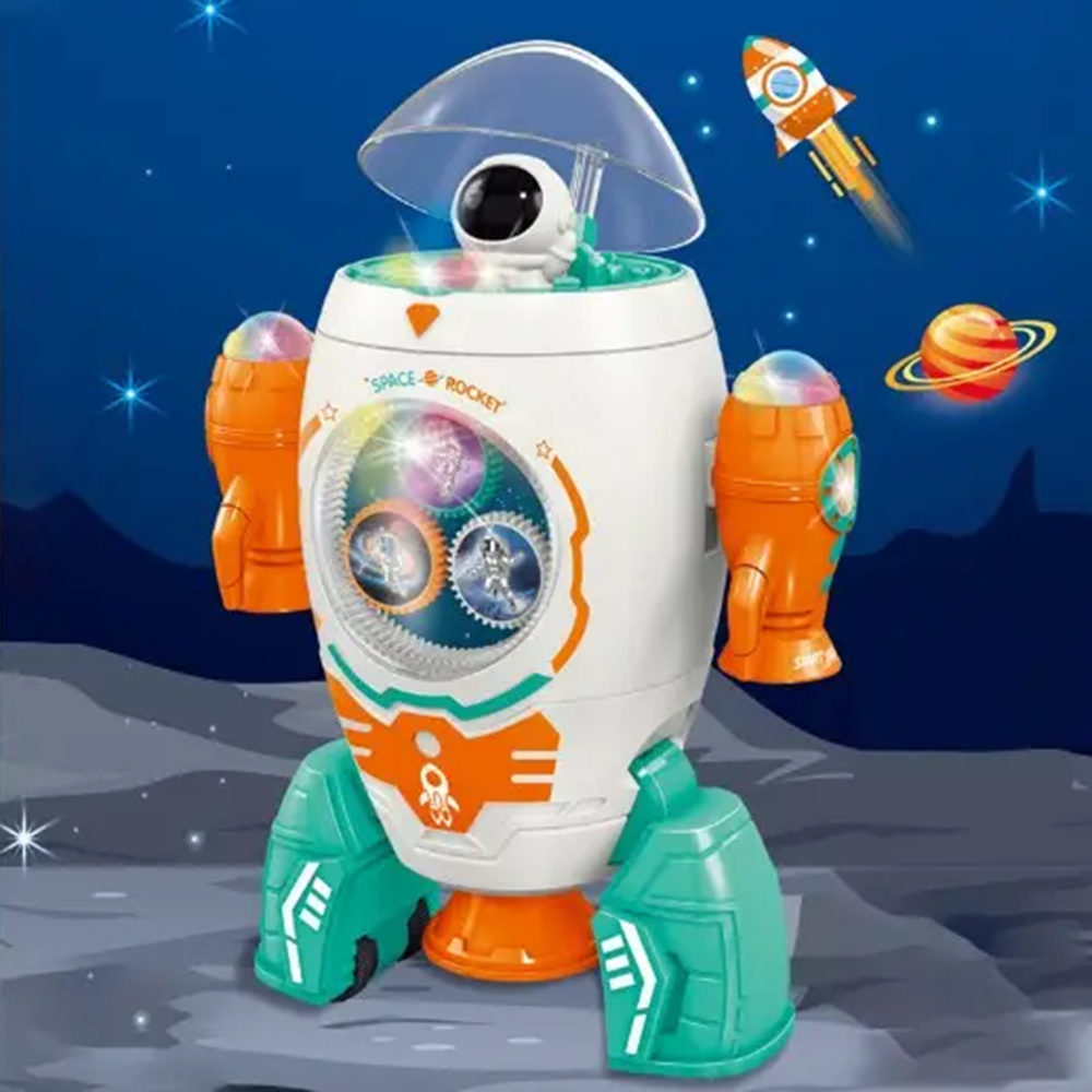 Rotating Space Rocket Educational Toys for kids, Musical Toys, Chase Value, Chase Value