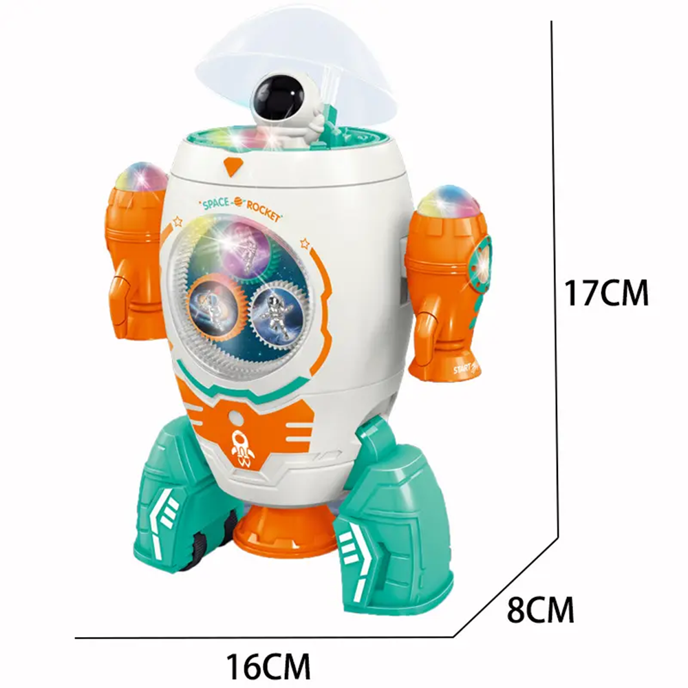 Rotating Space Rocket Educational Toys for kids, Musical Toys, Chase Value, Chase Value