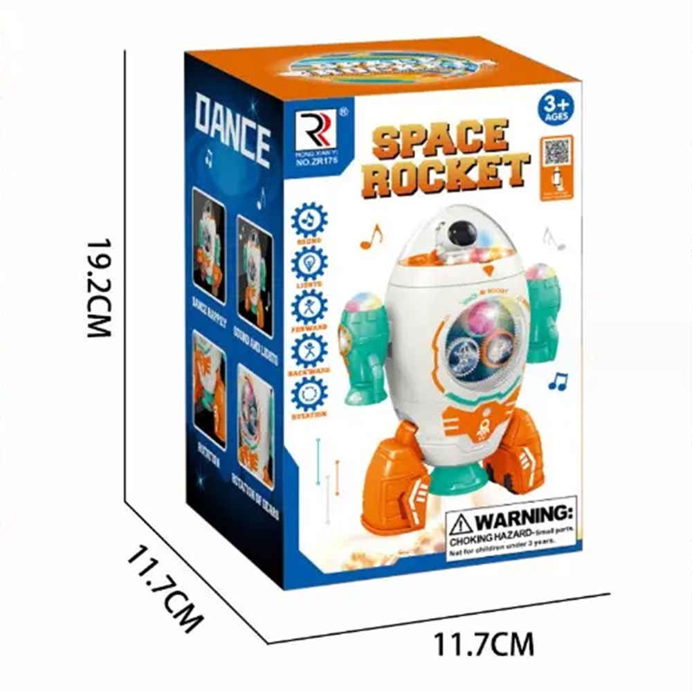 Rotating Space Rocket Educational Toys for kids, Musical Toys, Chase Value, Chase Value