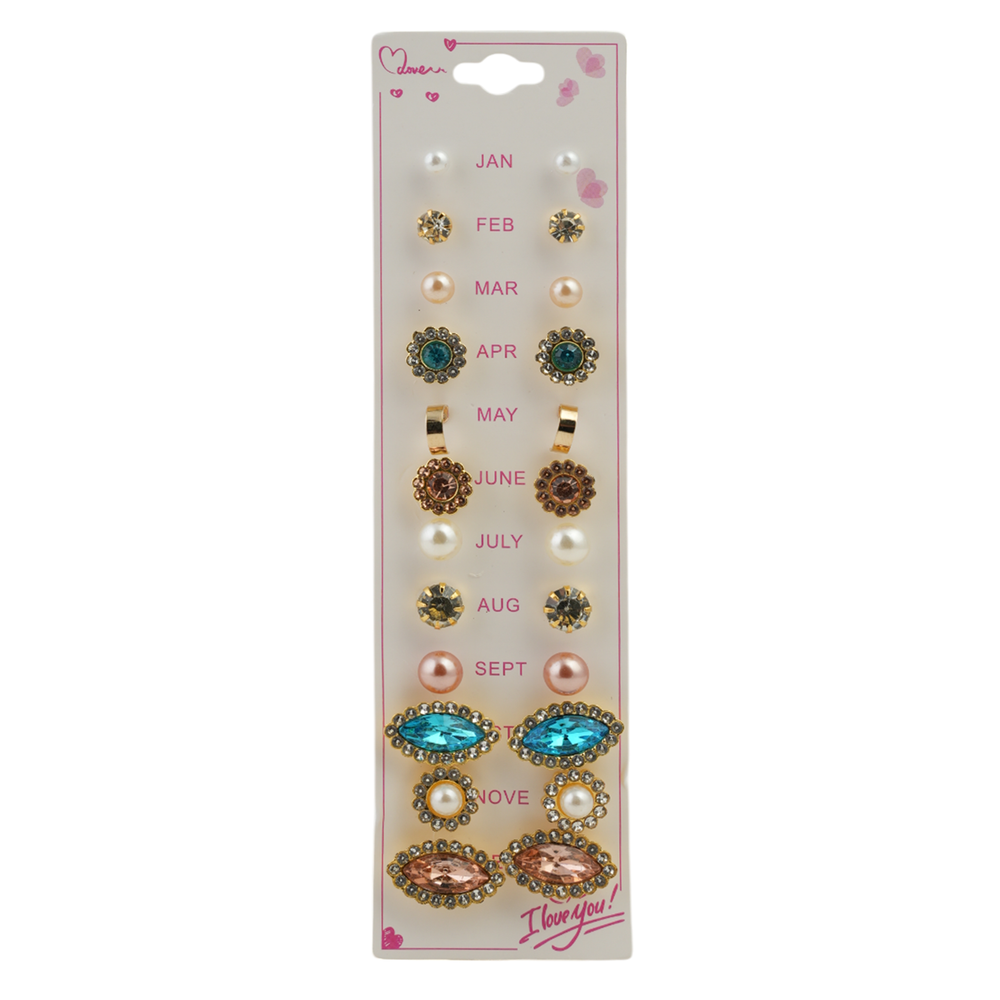 Girls Tops Card pack Of 12, Girls Earrings & Tops, Chase Value, Chase Value