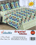 Valuable Crystal Collection 3 Piece Double Bedsheet 90X96", Double Size Bed Sheet, Chase Value, Chase Value