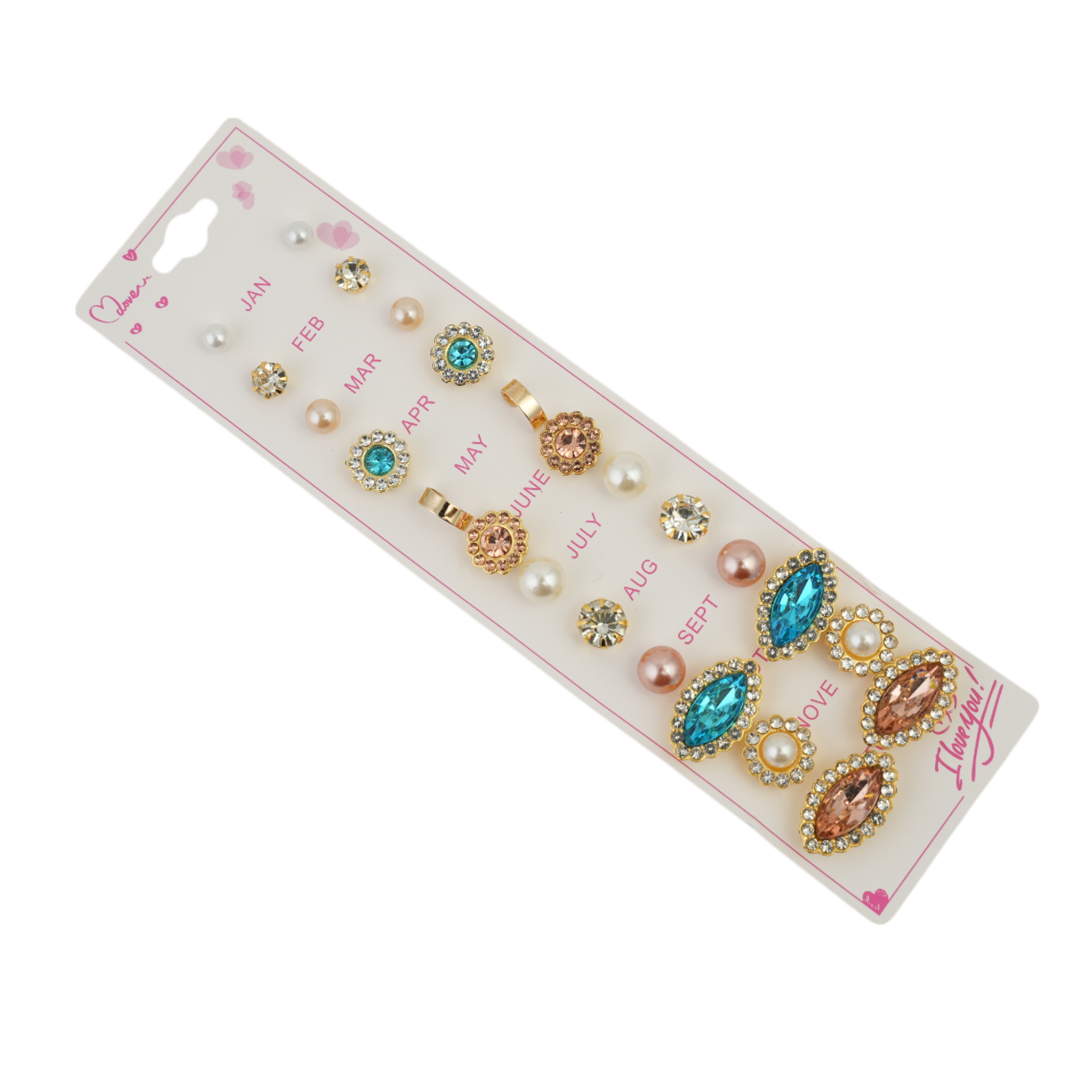 Girls Tops Card pack Of 12, Girls Earrings & Tops, Chase Value, Chase Value