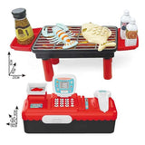 3 in 1 BBQ Shopping Cart Cash Register - Red, Educational Toys, Chase Value, Chase Value