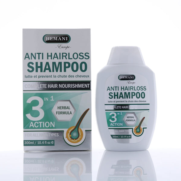 Hemani Anti Hairloss Shampoo H 300 ML - 3 in 1 Action, Beauty & Personal Care, Shampoo & Conditioner, WB By Hemani, Chase Value