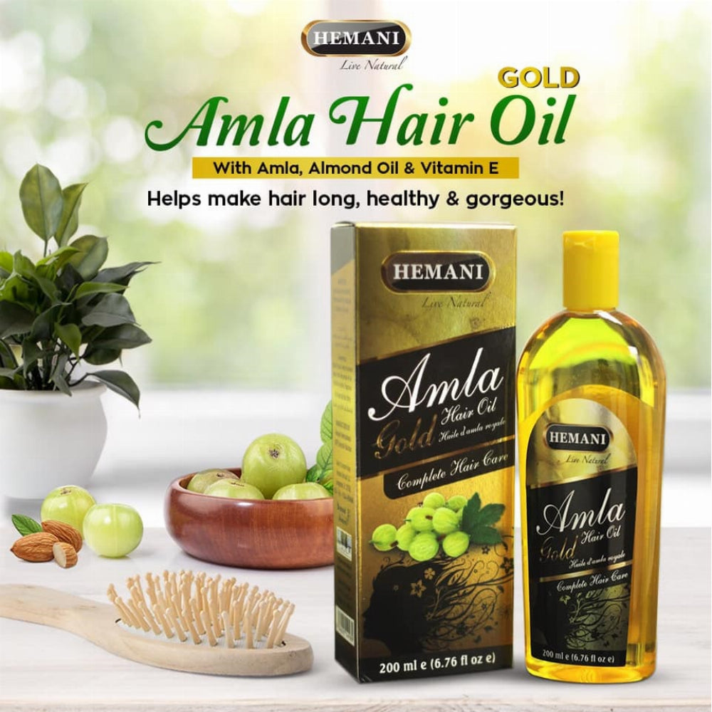 Hemani Hair Oil Almond 200ml - Amla Gold, Hair Oils, WB By Hemani, Chase Value