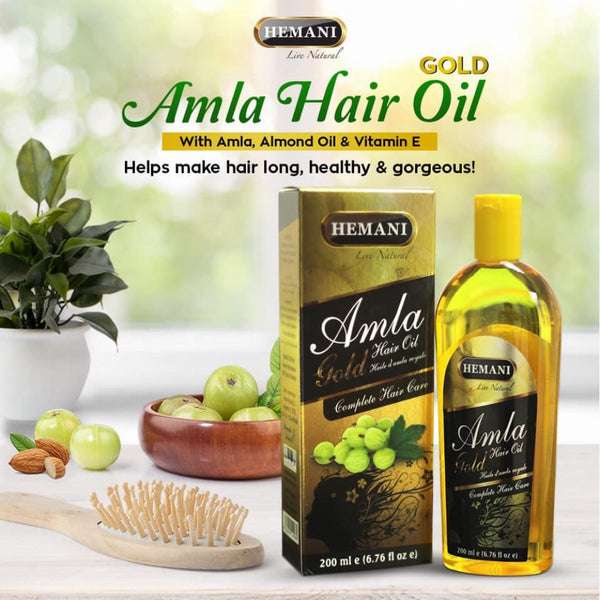 Hemani Hair Oil Almond 200ml - Amla Gold
