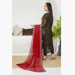 Bin Hameed Hoorain Luxury Chiffon Embroidered 3pcs Suit - 1, Women, 3Pcs Shalwar Suit, Tawakkal Fabrics, Chase Value