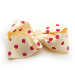 Girls Fancy Hair Pins Bow - Cream