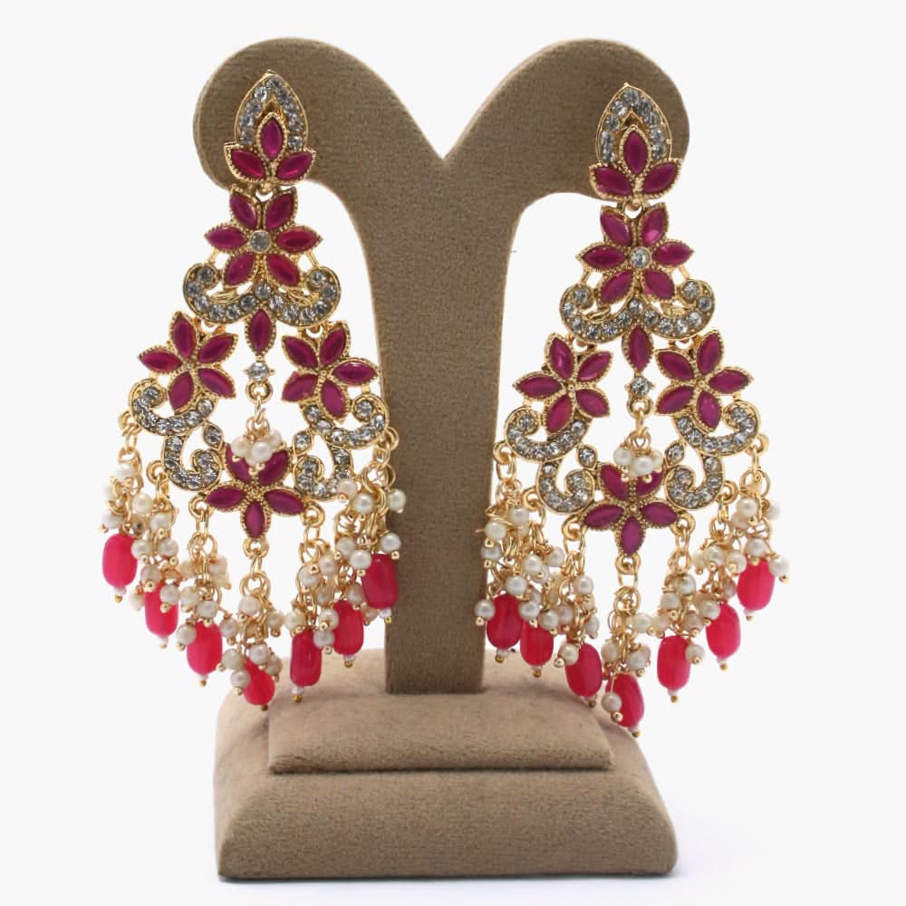 Women's Fancy Earing - Pink, Women Earrings & Tops, Chase Value, Chase Value