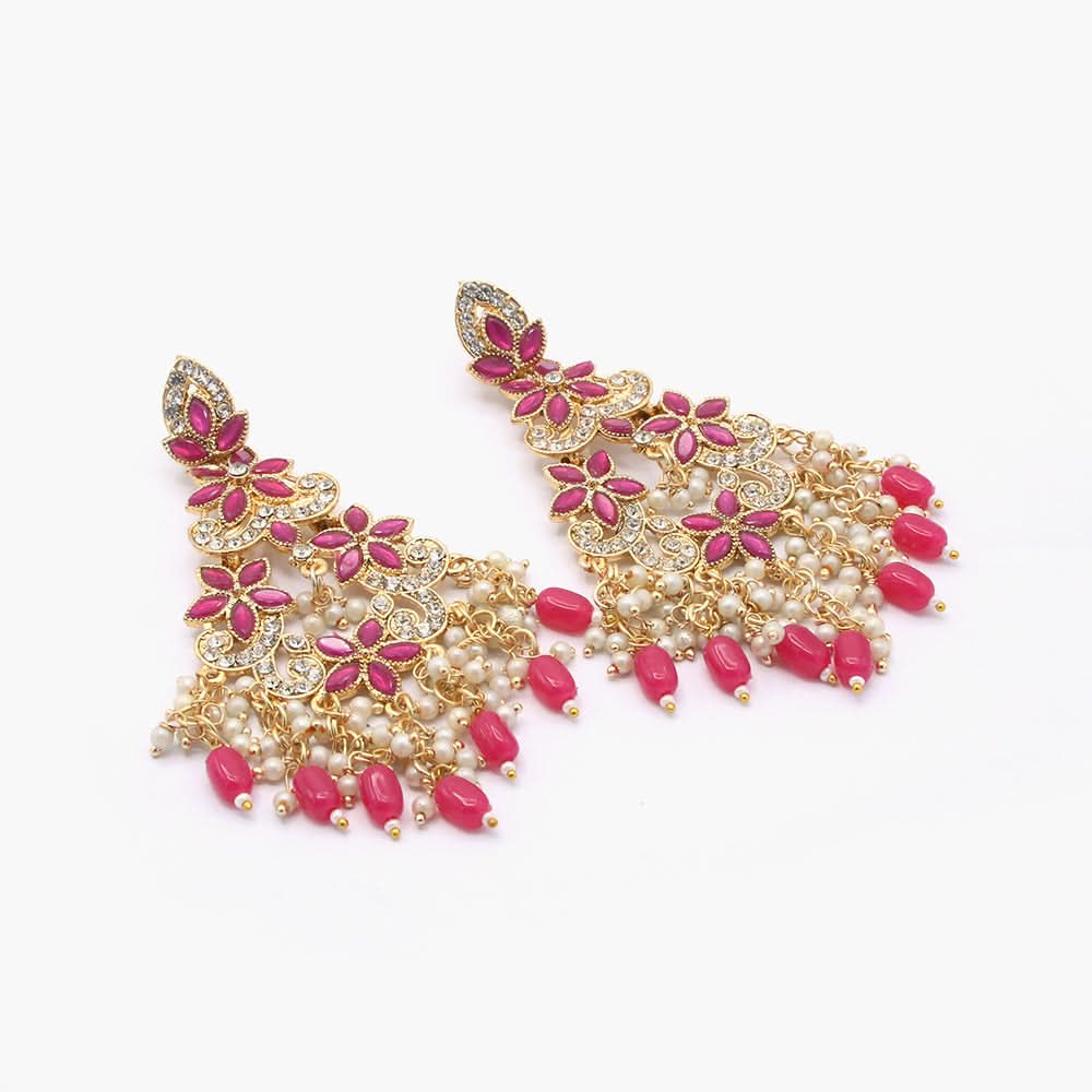 Women's Fancy Earing - Pink, Women Earrings & Tops, Chase Value, Chase Value