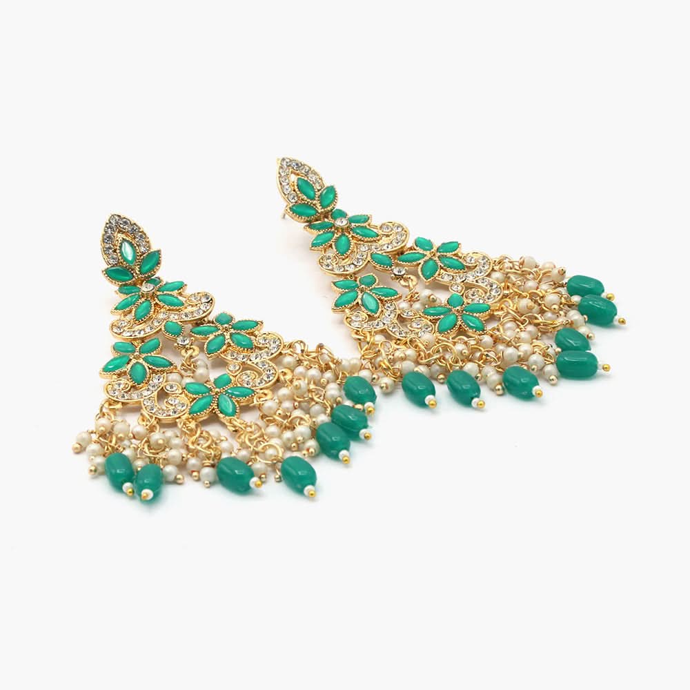 Women's Fancy Earing - Green, Women Earrings & Tops, Chase Value, Chase Value