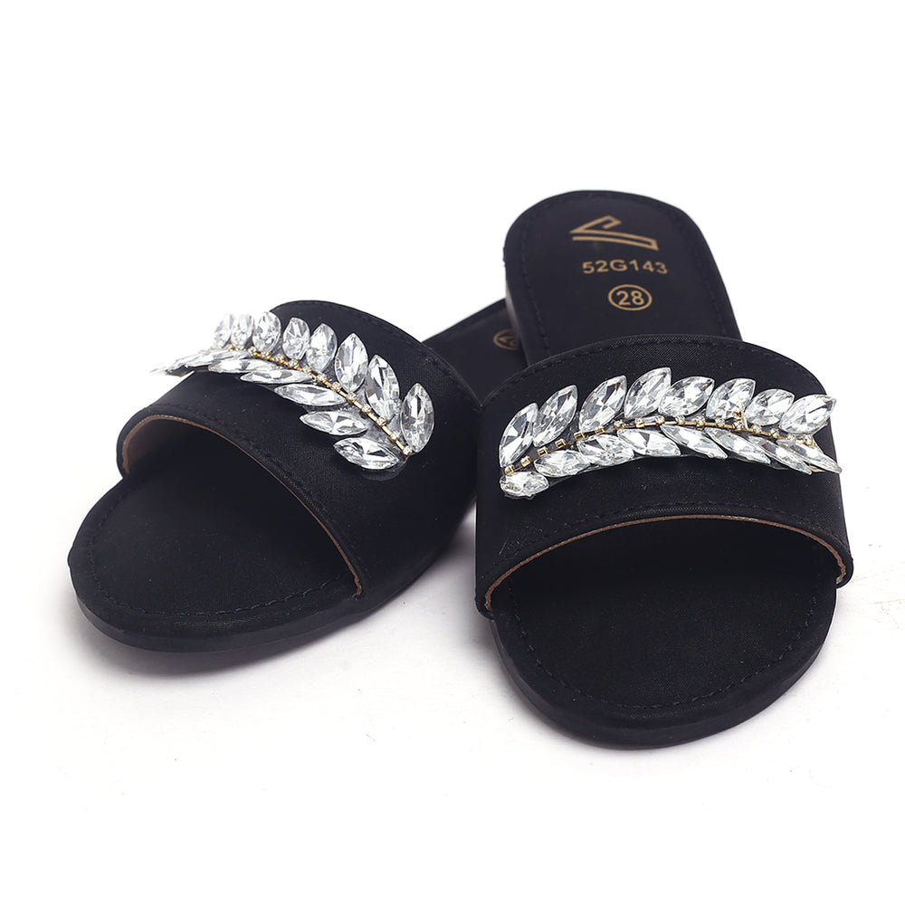 Girls Slippers - Black, Girls Slippers, Chase Value, Chase Value