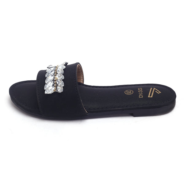 Girls Slippers - Black