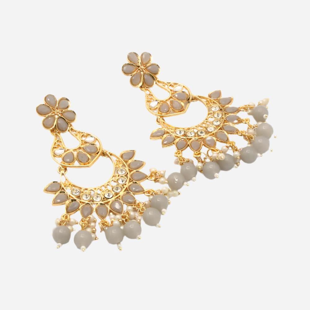 Women's Fancy Earing - Grey, Women Earrings & Tops, Chase Value, Chase Value