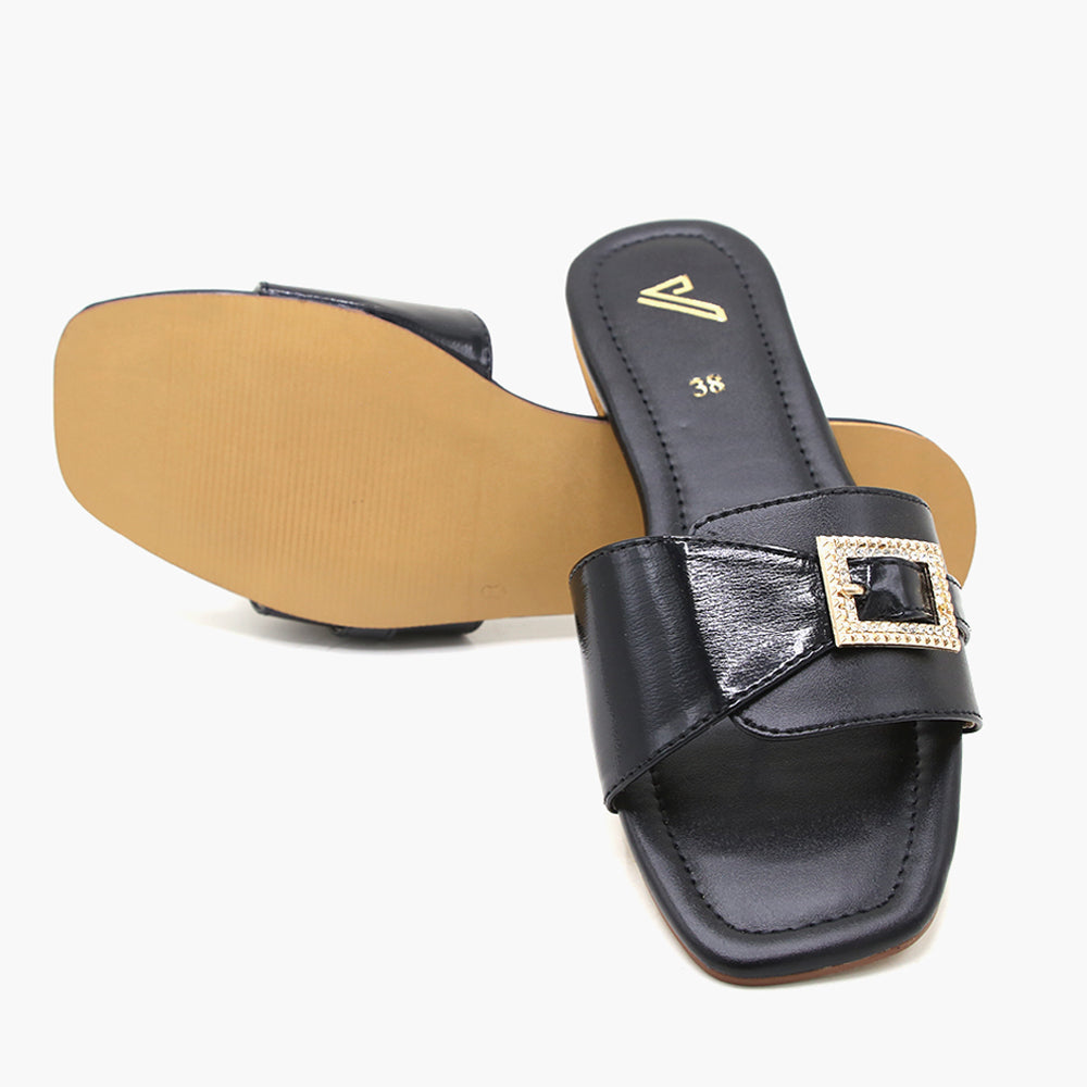 Women's Slipper - Black, Women Slippers, Chase Value, Chase Value