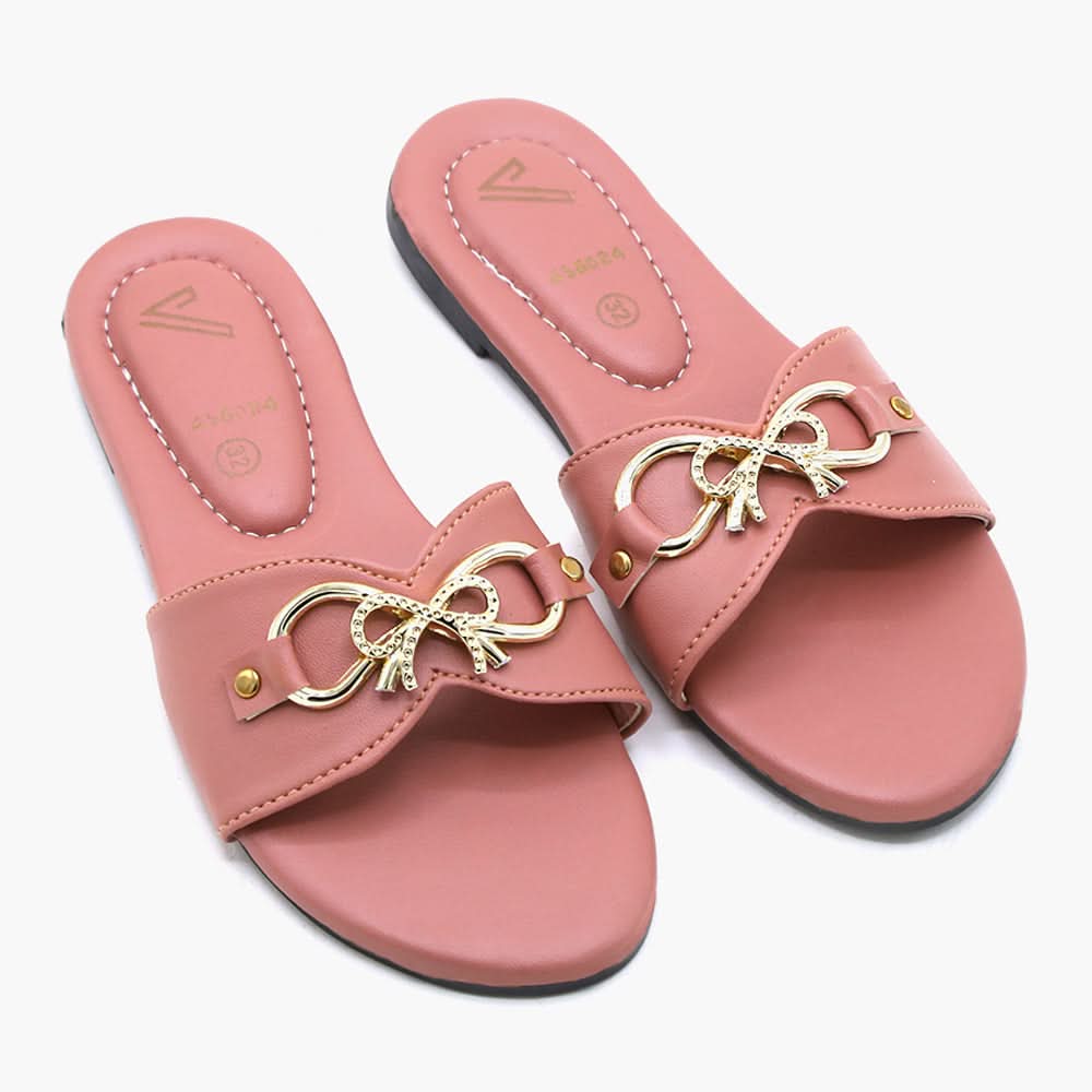 Girls Slipper - Peach, Girls Slippers, Chase Value, Chase Value