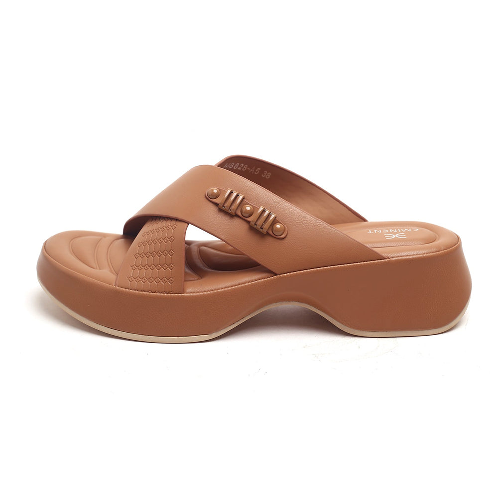 Eminent Women's Softy Slipper - Khaki, Women Slippers, Eminent, Chase Value