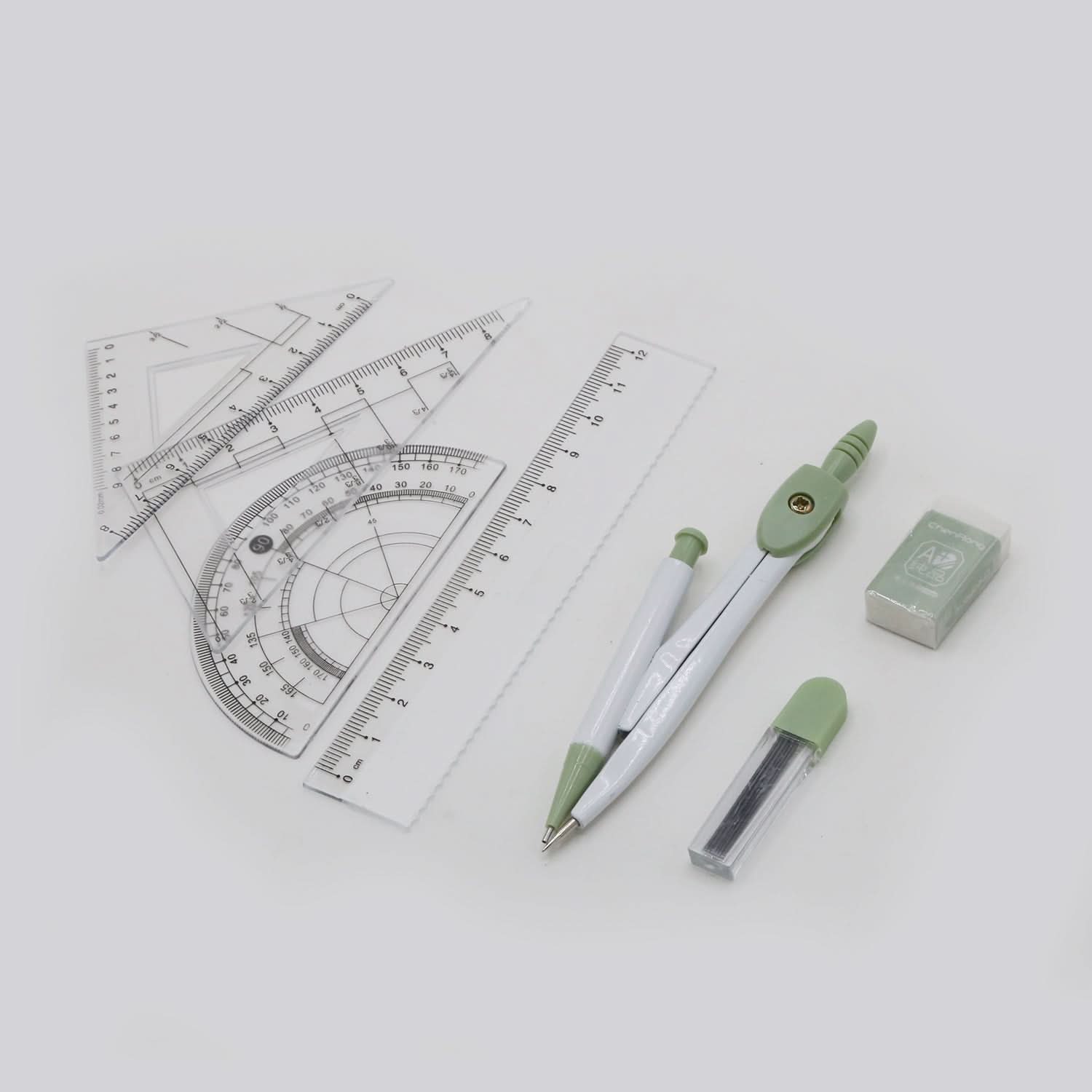Compass Box - Green, Pencil Boxes & Stationery Sets, Chase Value, Chase Value