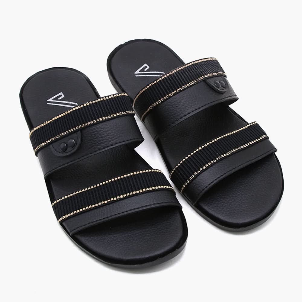 Men's Casual Slipper - Black, Men's Slippers, Chase Value, Chase Value