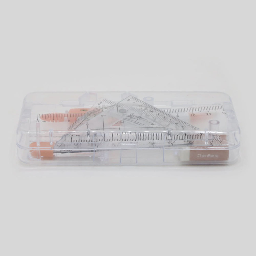 Compass Box - Peach, Pencil Boxes & Stationery Sets, Chase Value, Chase Value