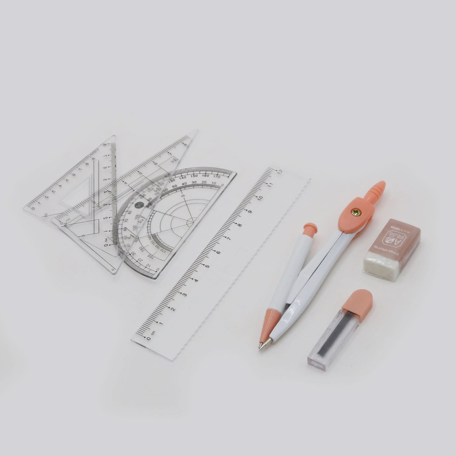 Compass Box - Peach, Pencil Boxes & Stationery Sets, Chase Value, Chase Value