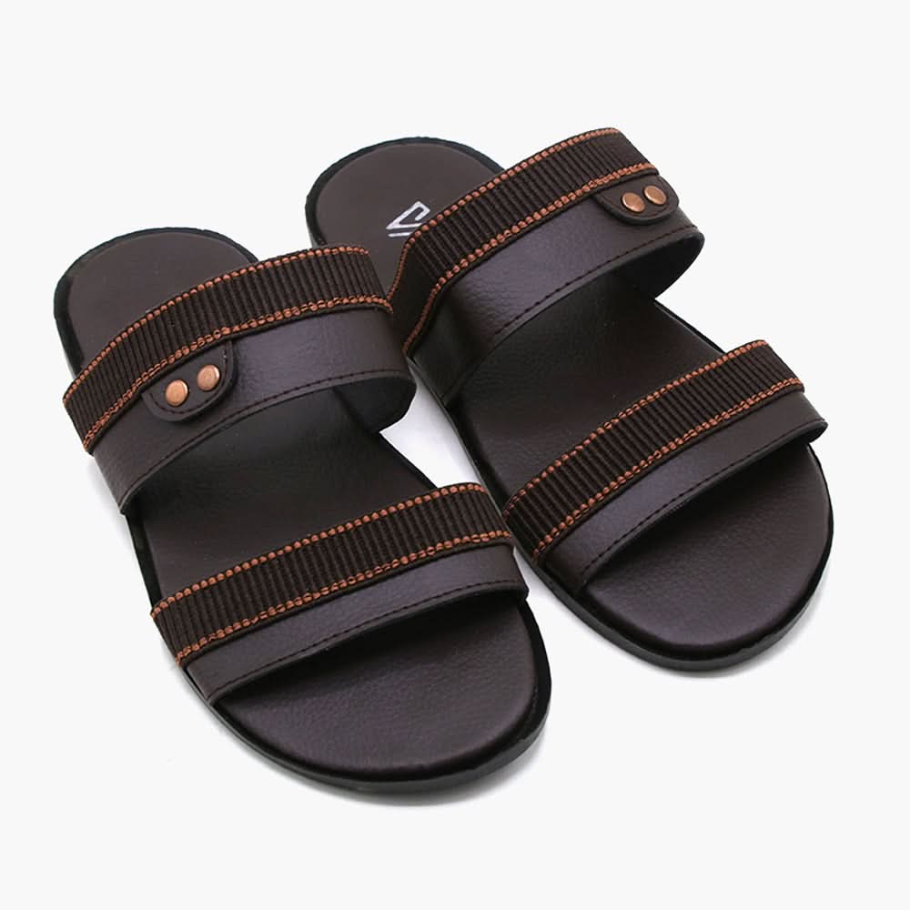 Men's Casual Slipper - Brown, Men's Slippers, Chase Value, Chase Value