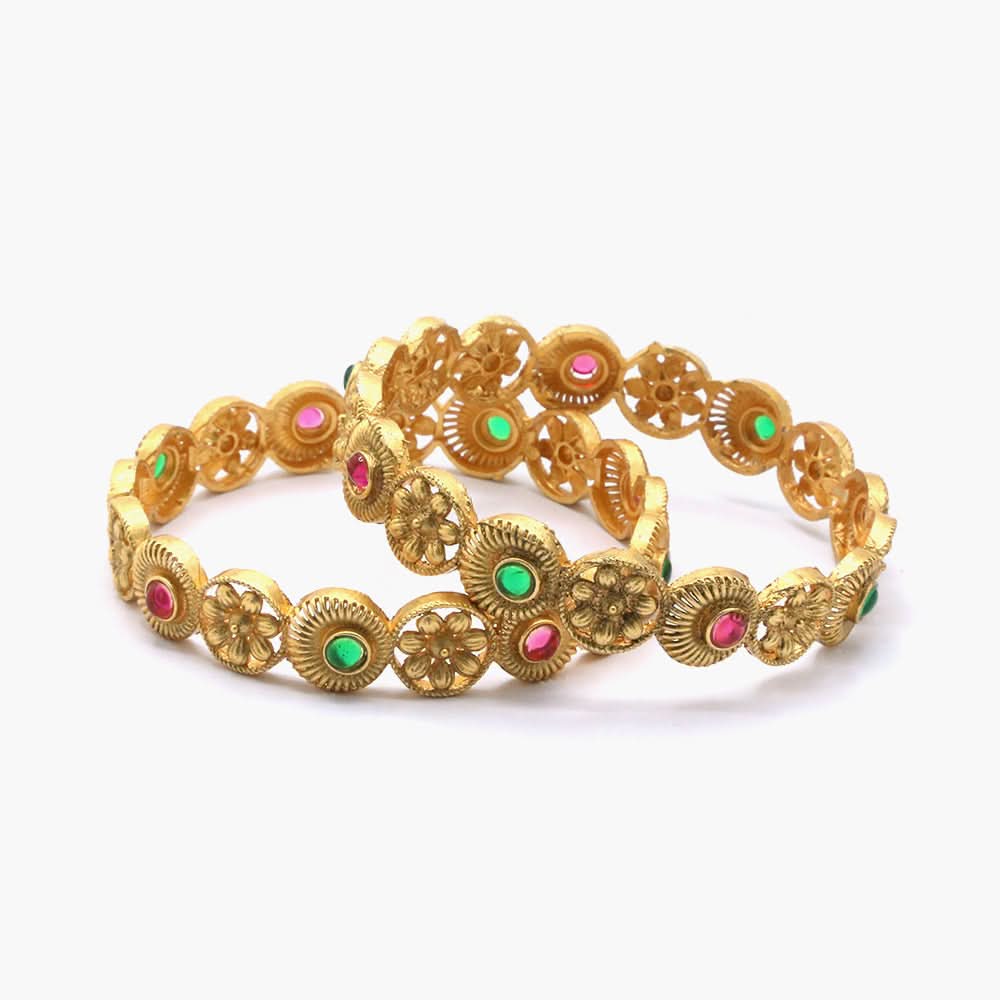 Women's Bangle - Golden, Women Bangles & Bracelets, Chase Value, Chase Value